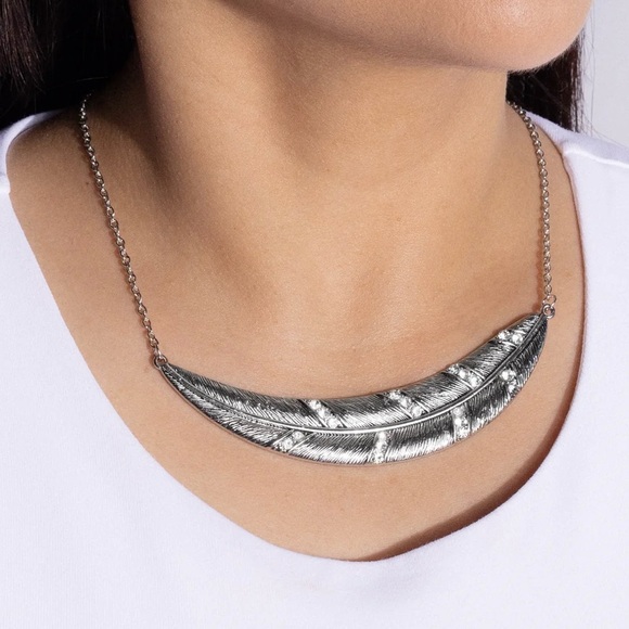 paparazzi Jewelry - Say You QUILL - White Necklace